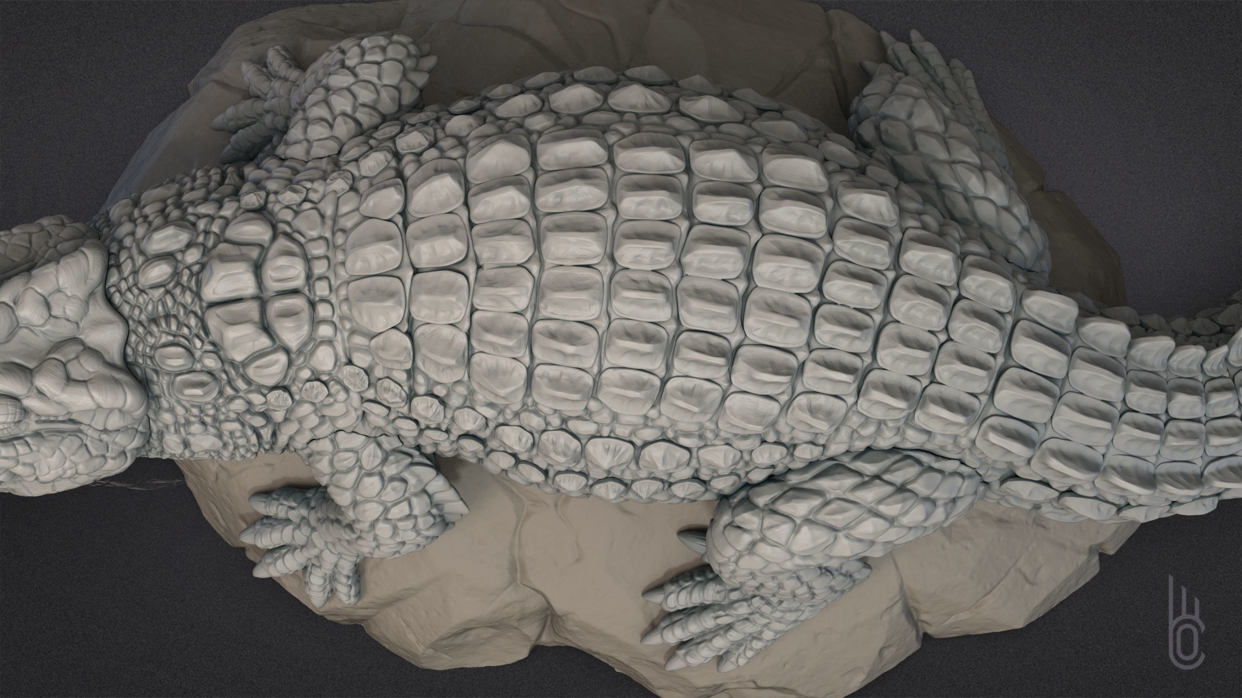 Nile Crocodile 3D print model_10