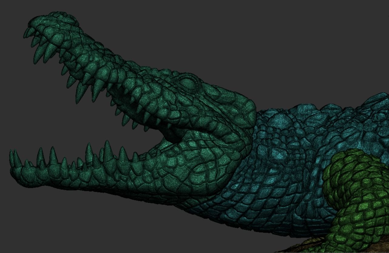 Nile Crocodile 3D print model_17