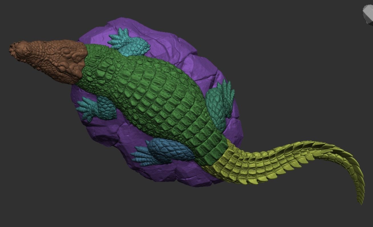 Nile Crocodile 3D print model_15