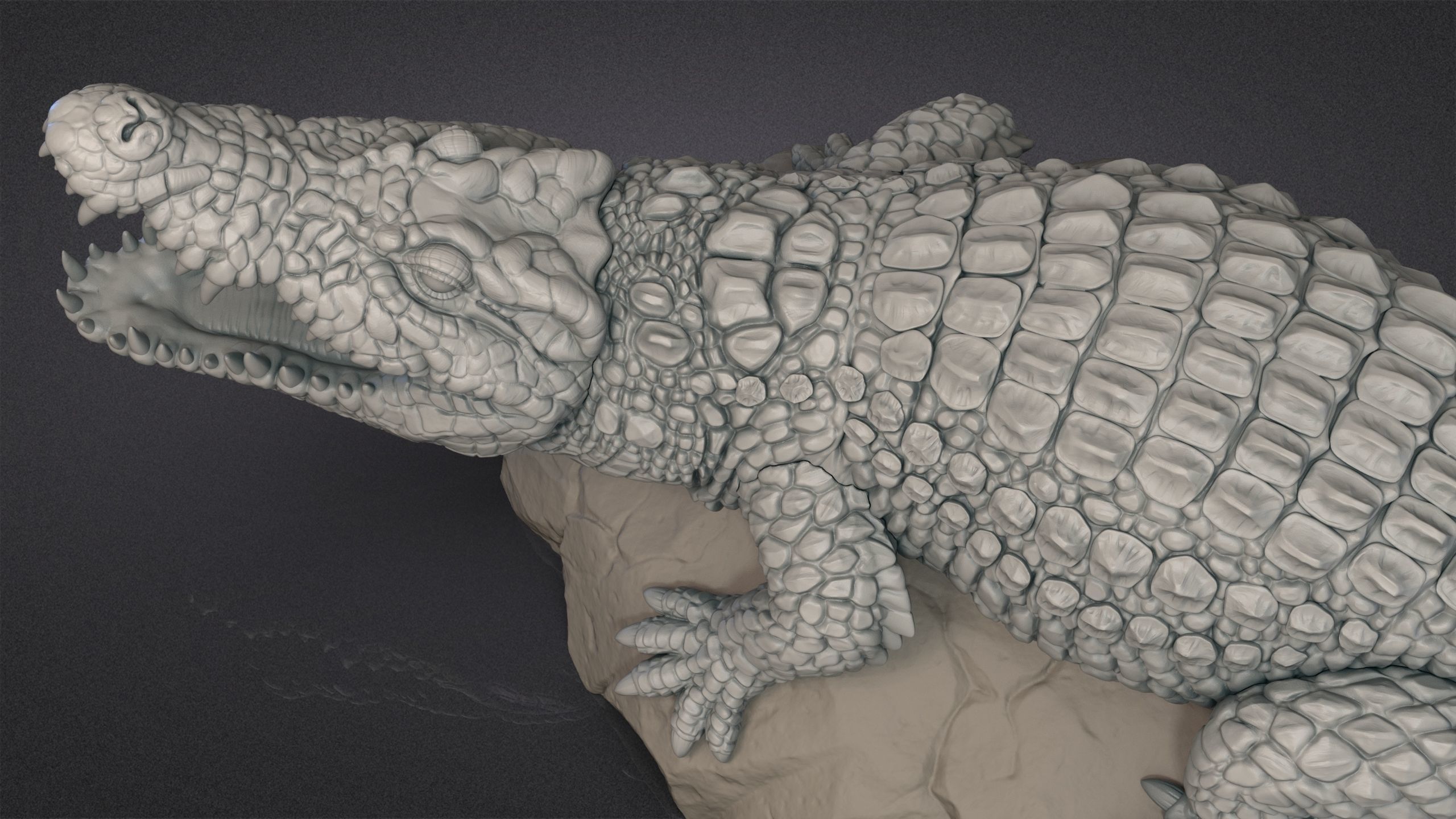 Nile Crocodile 3D print model_9