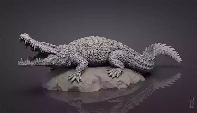 Nile Crocodile 3D print model