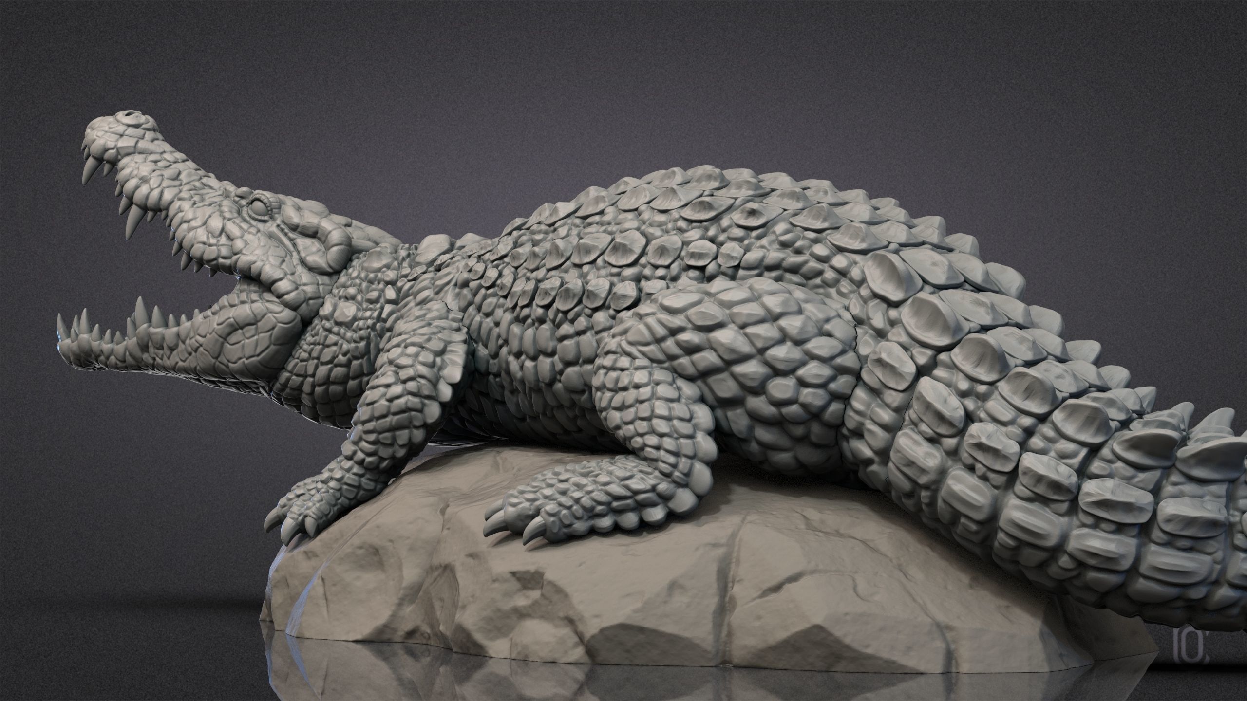 Nile Crocodile 3D print model_12