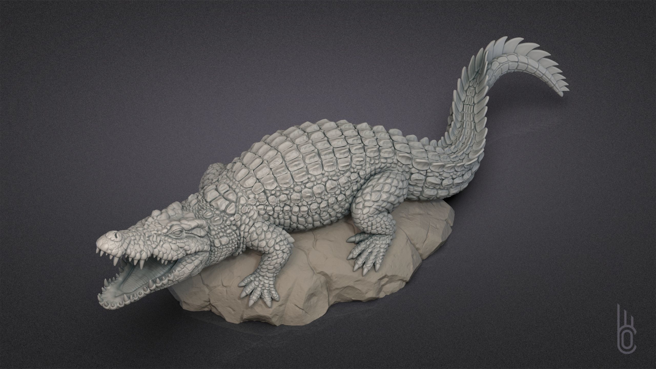 Nile Crocodile 3D print model_6