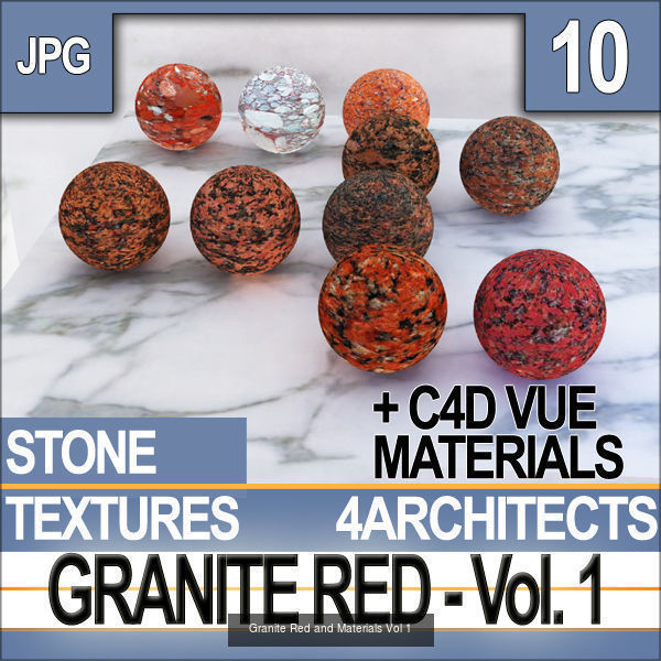 Granite Red Collection JPG and MAT Texture_1