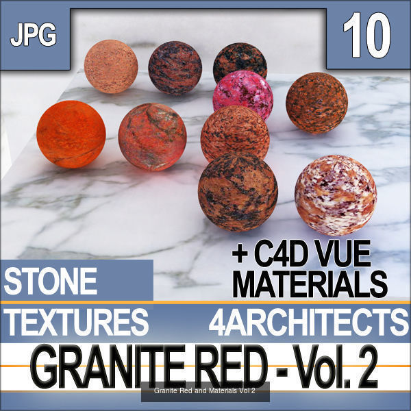 Granite Red Collection JPG and MAT Texture_2
