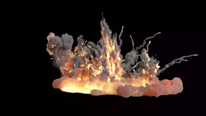 Carpet Bomb VDB 3D model
