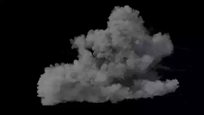 Smoke Plume VDB 3D model