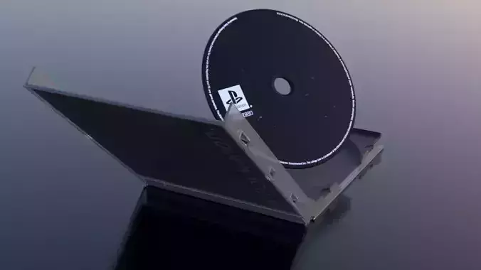 Playstation 1 Gamebox Animated  Low-poly 3D model