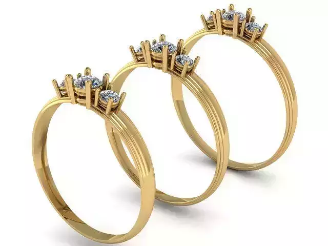 rings with gems for 3d printing