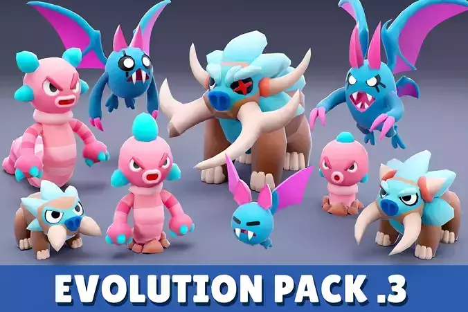 Cartoon Characters - Evolution Pack 03