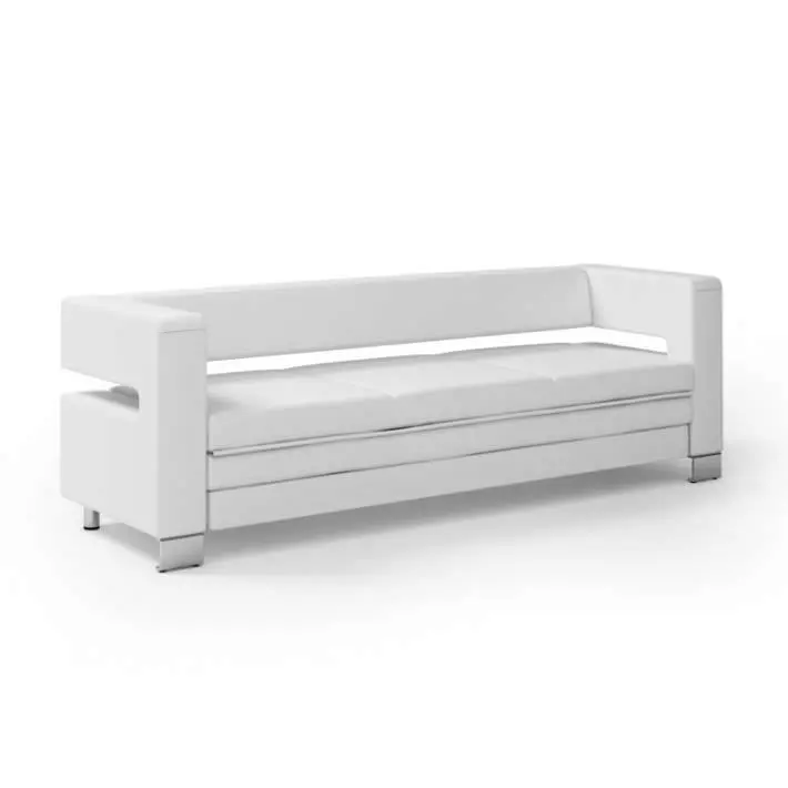 White Modern Couch 3D model_0