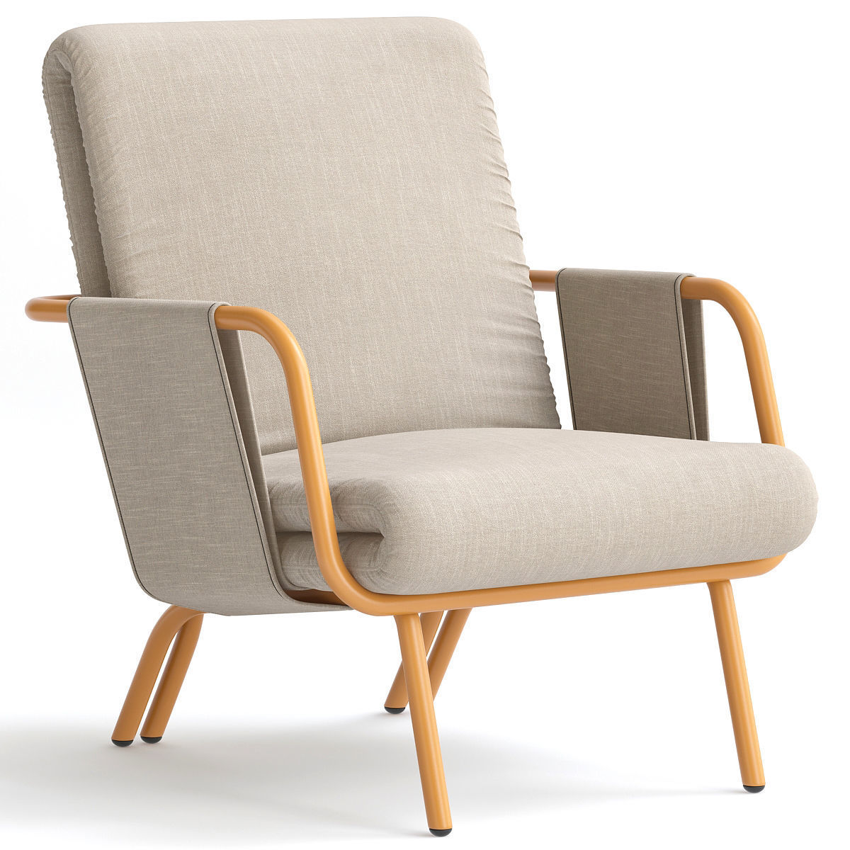 Diplopia armchair by Miniform 3d model Low-poly 3D model_2