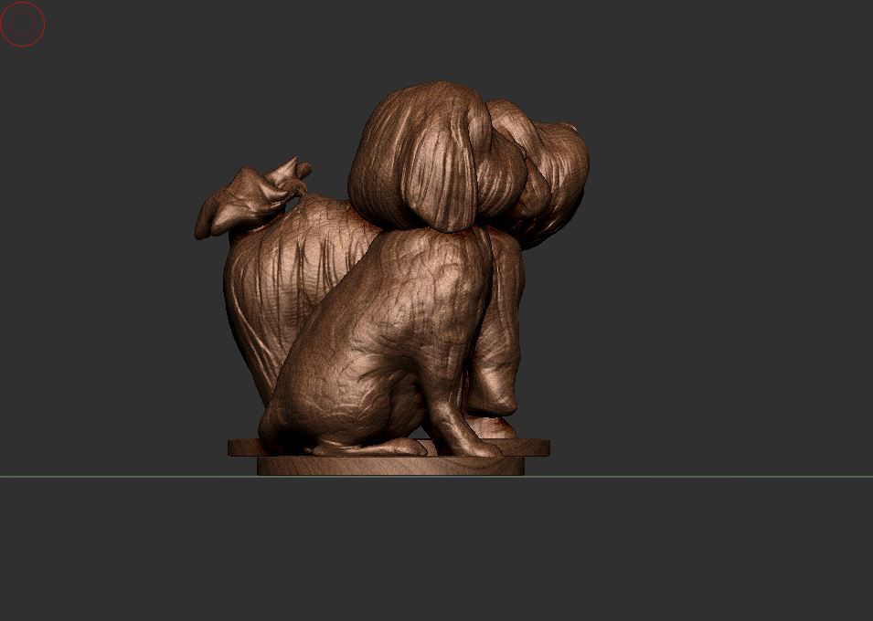 Dog baby  3D print model_1