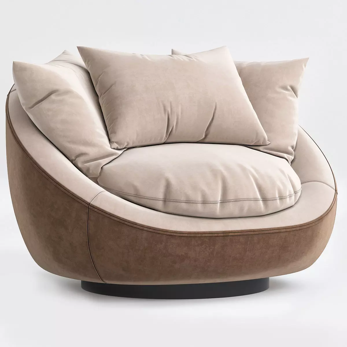 Armchair Desiree Lacoon 3d model Low-poly 3D model_0