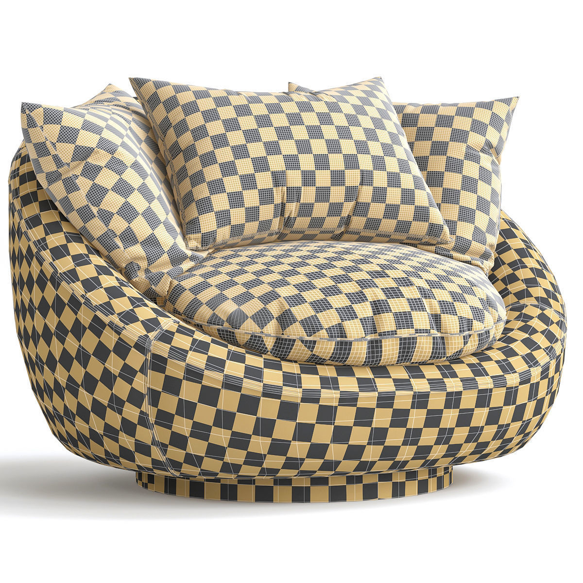 Armchair Desiree Lacoon 3d model Low-poly 3D model_1