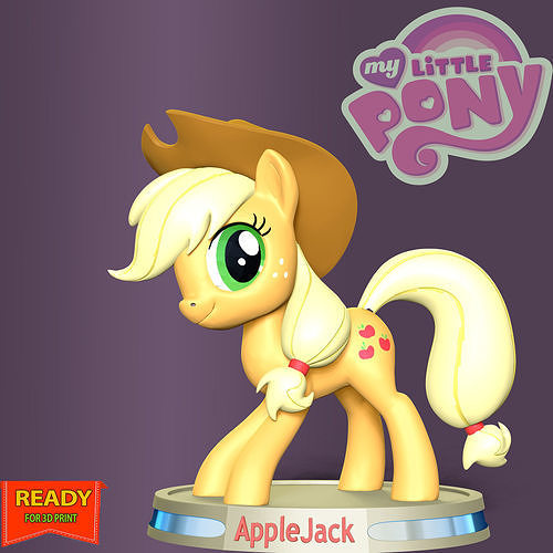 AppleJack - Little Pony  3D print model