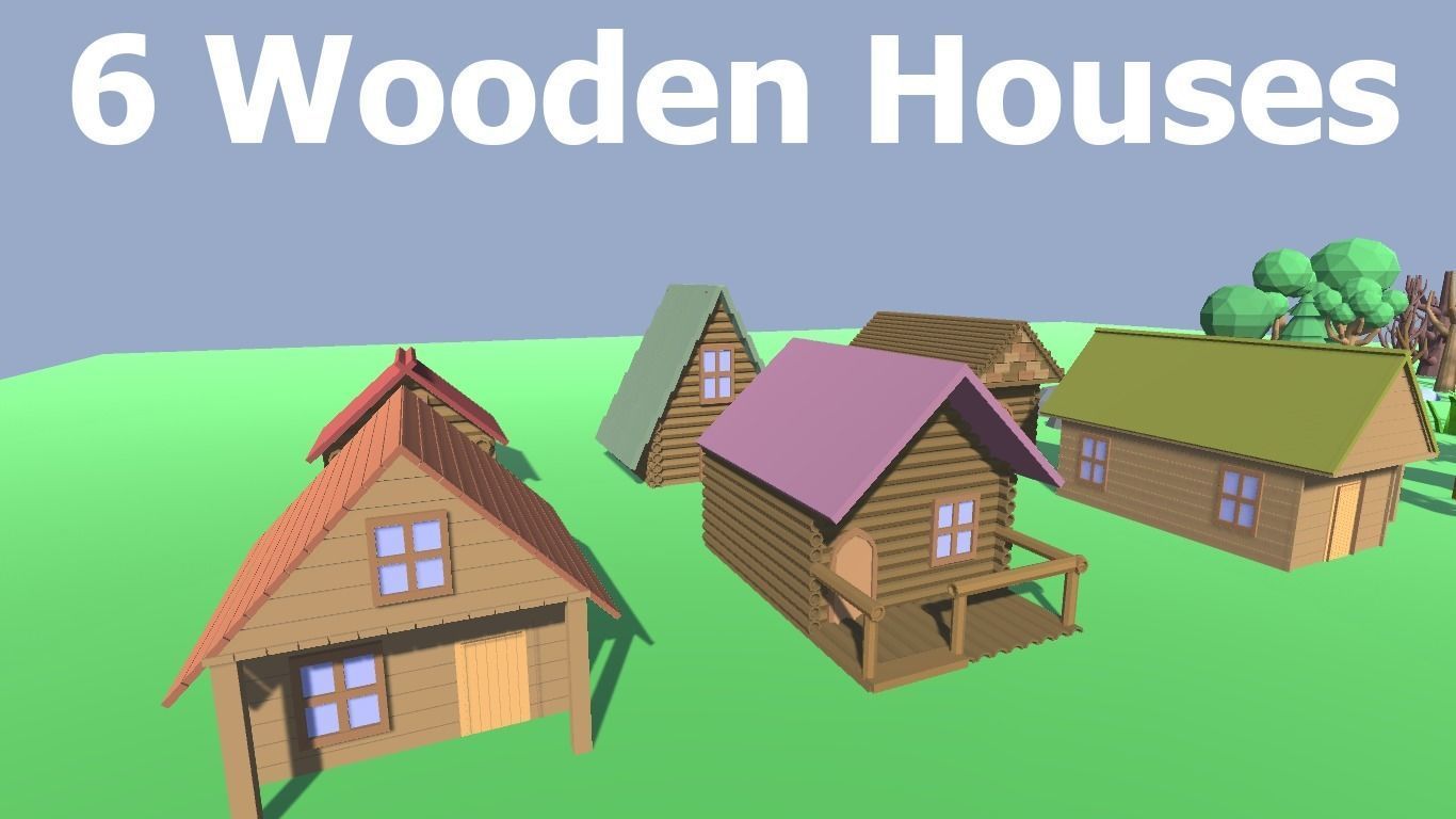 Low Poly Forest Kit Low-poly 3D model_2