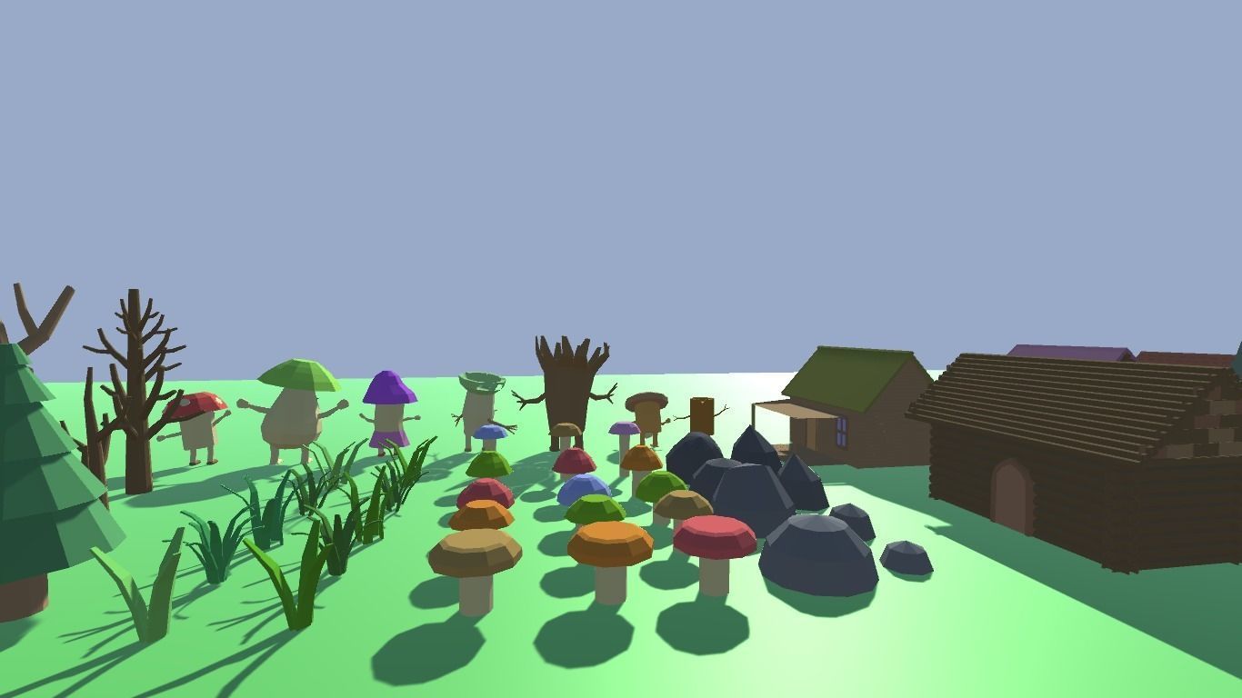 Low Poly Forest Kit Low-poly 3D model_6