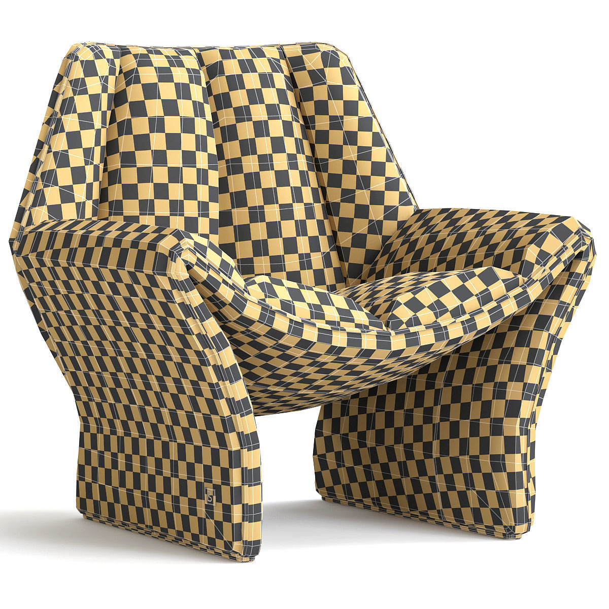ARMCHAIR HIRUNDO 3d model Low-poly 3D model_2