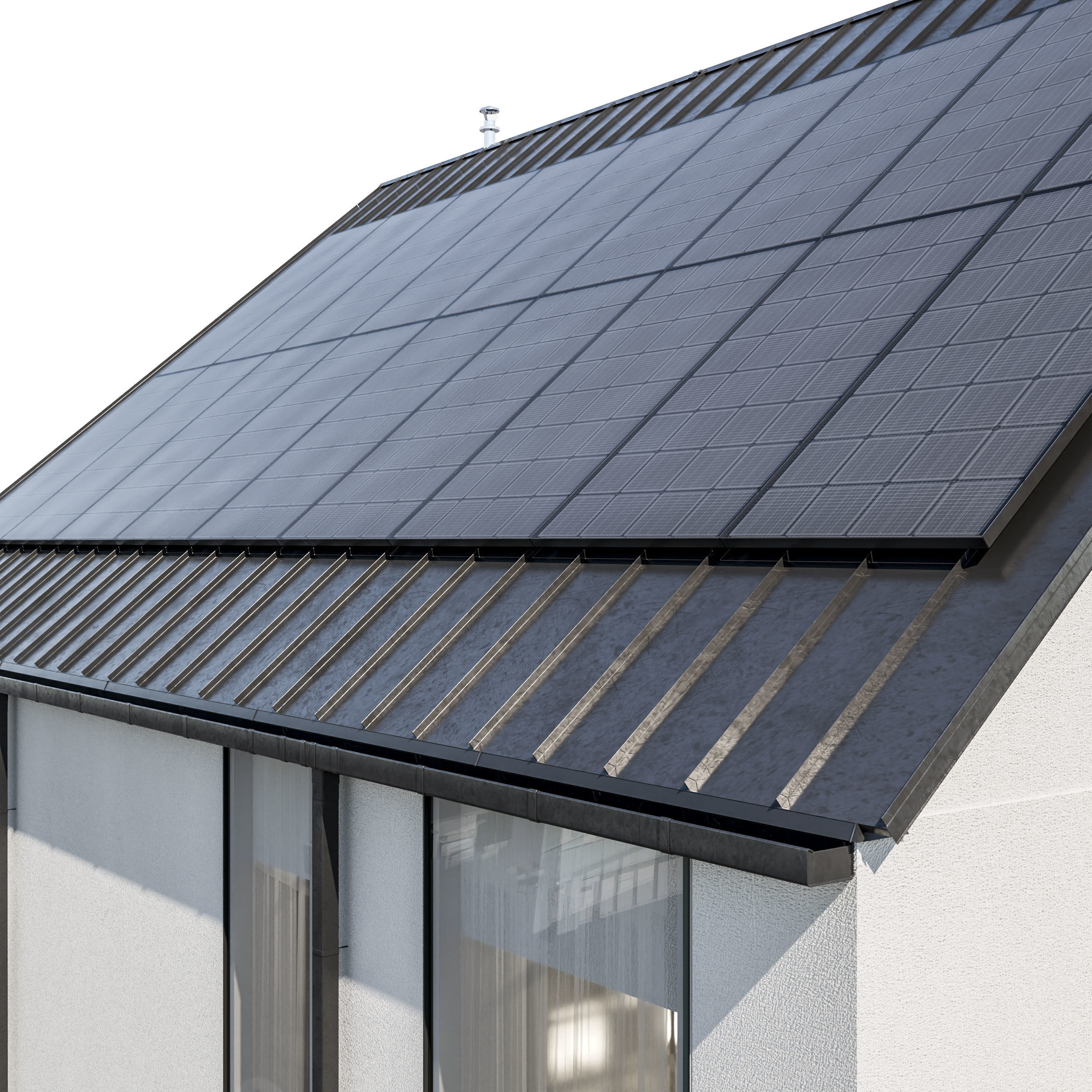 Modern house 26 at night 3D model_3