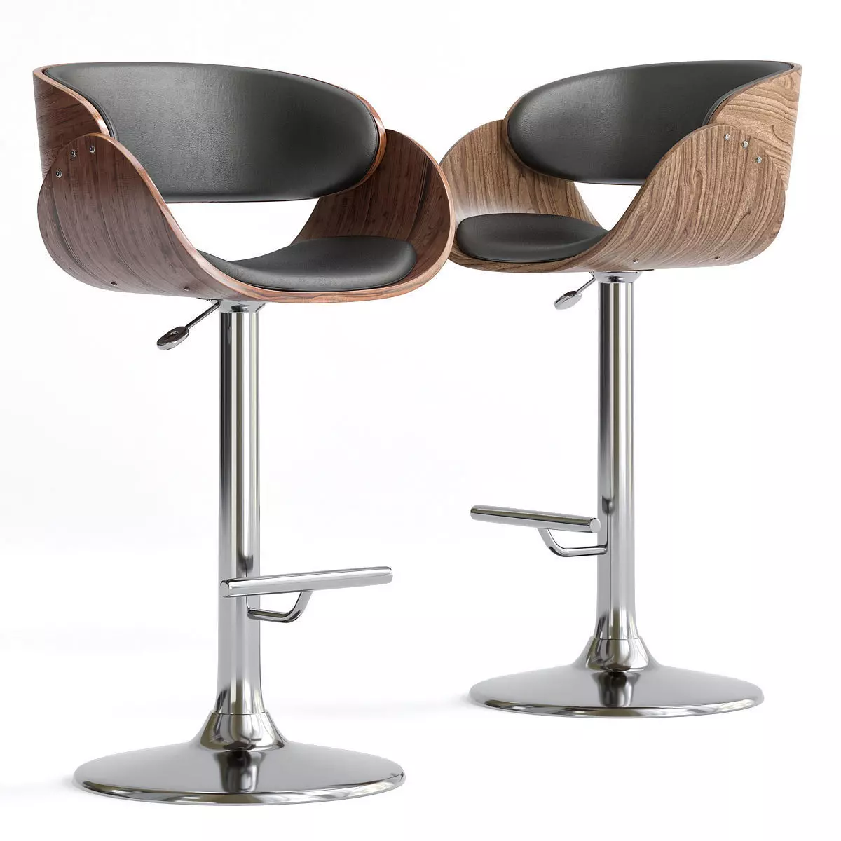 LANDO bar chair mod 4036 3d model Low-poly 3D model_0