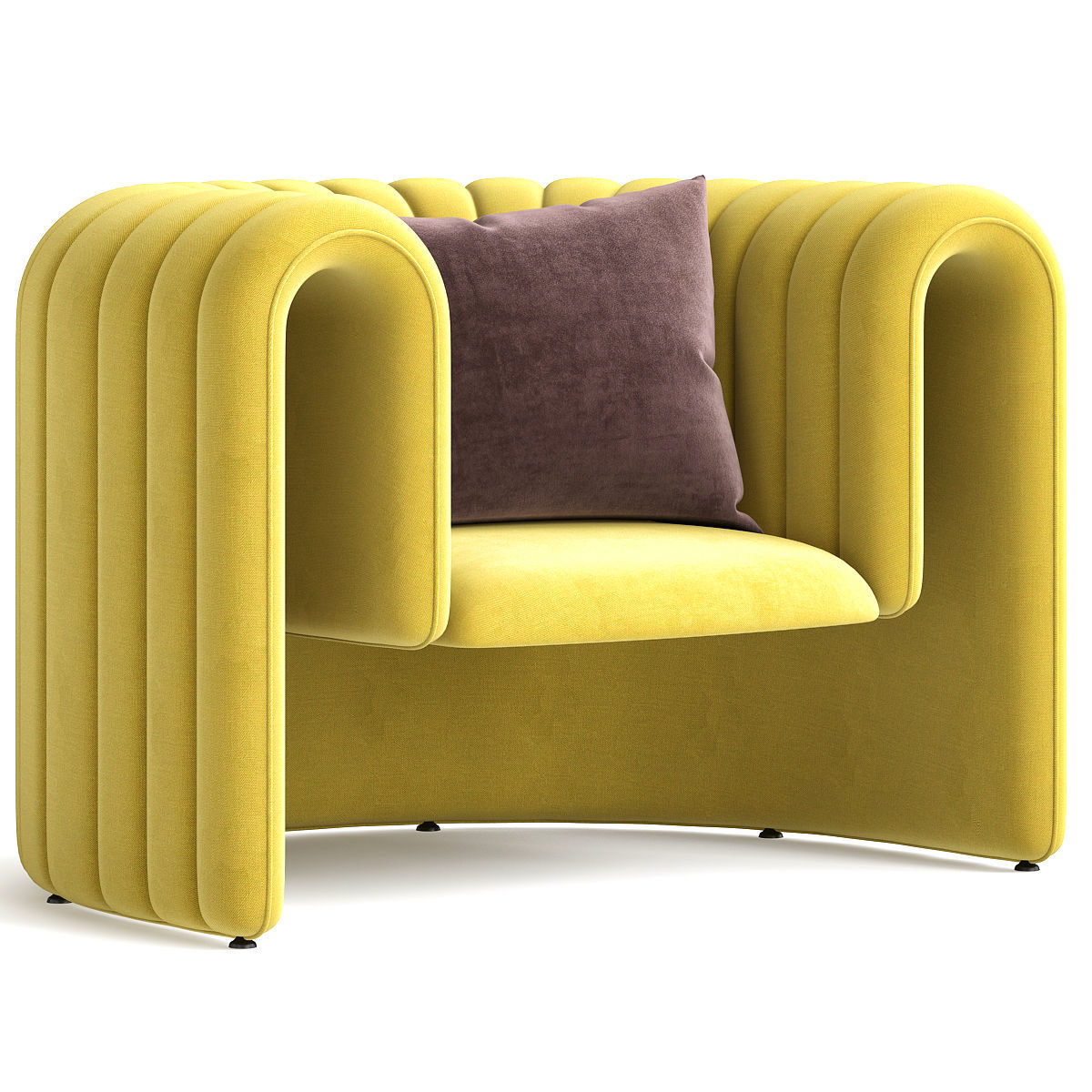 Sancal armchair 3d model Low-poly 3D model_2