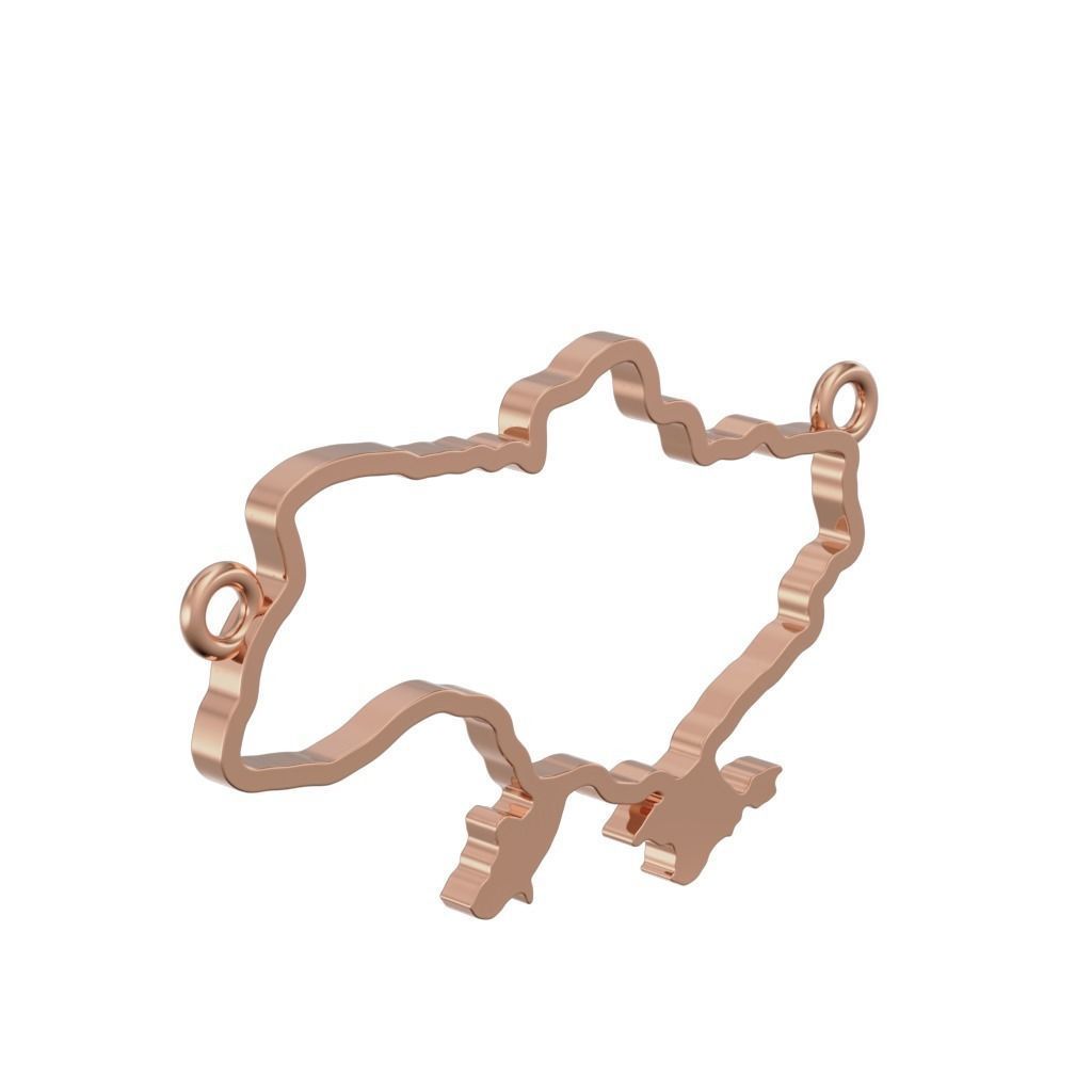 Pendant Ukraine 3D print model_10