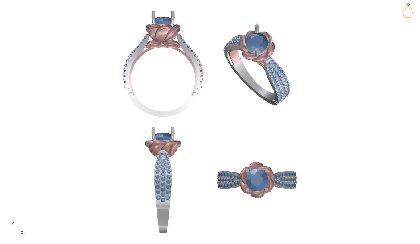 Disney ring-Rapunzel 3D model_6