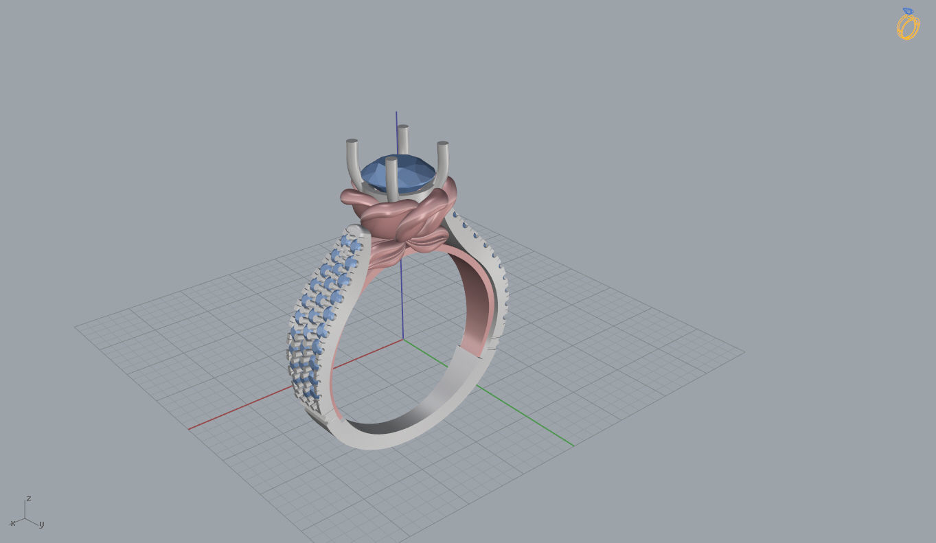 Disney ring-Rapunzel 3D model_10