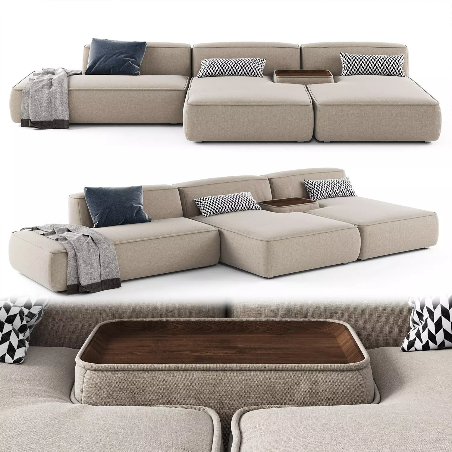 Lema CLOUD Sectional sofa 02 3D model_0