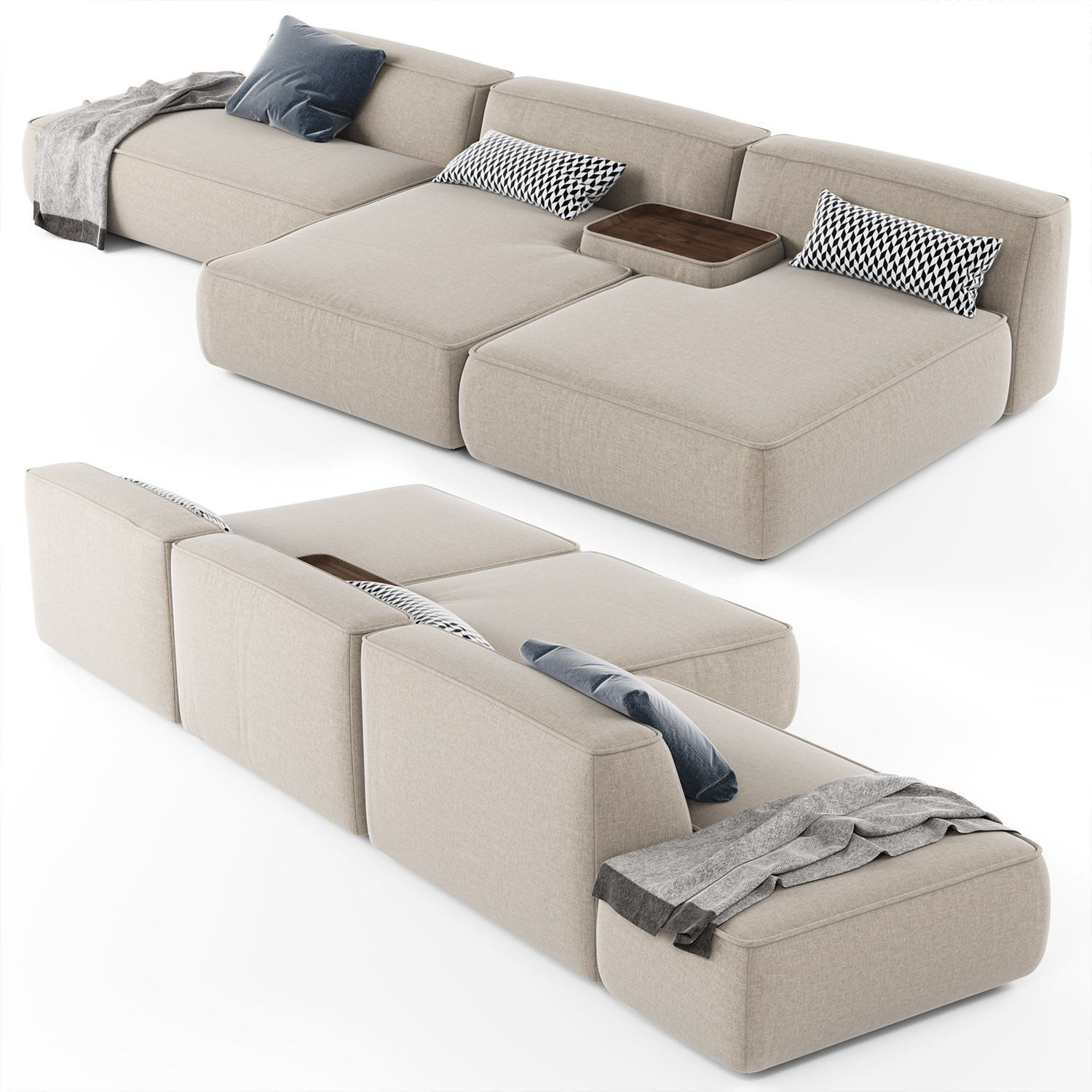 Lema CLOUD Sectional sofa 02 3D model_3