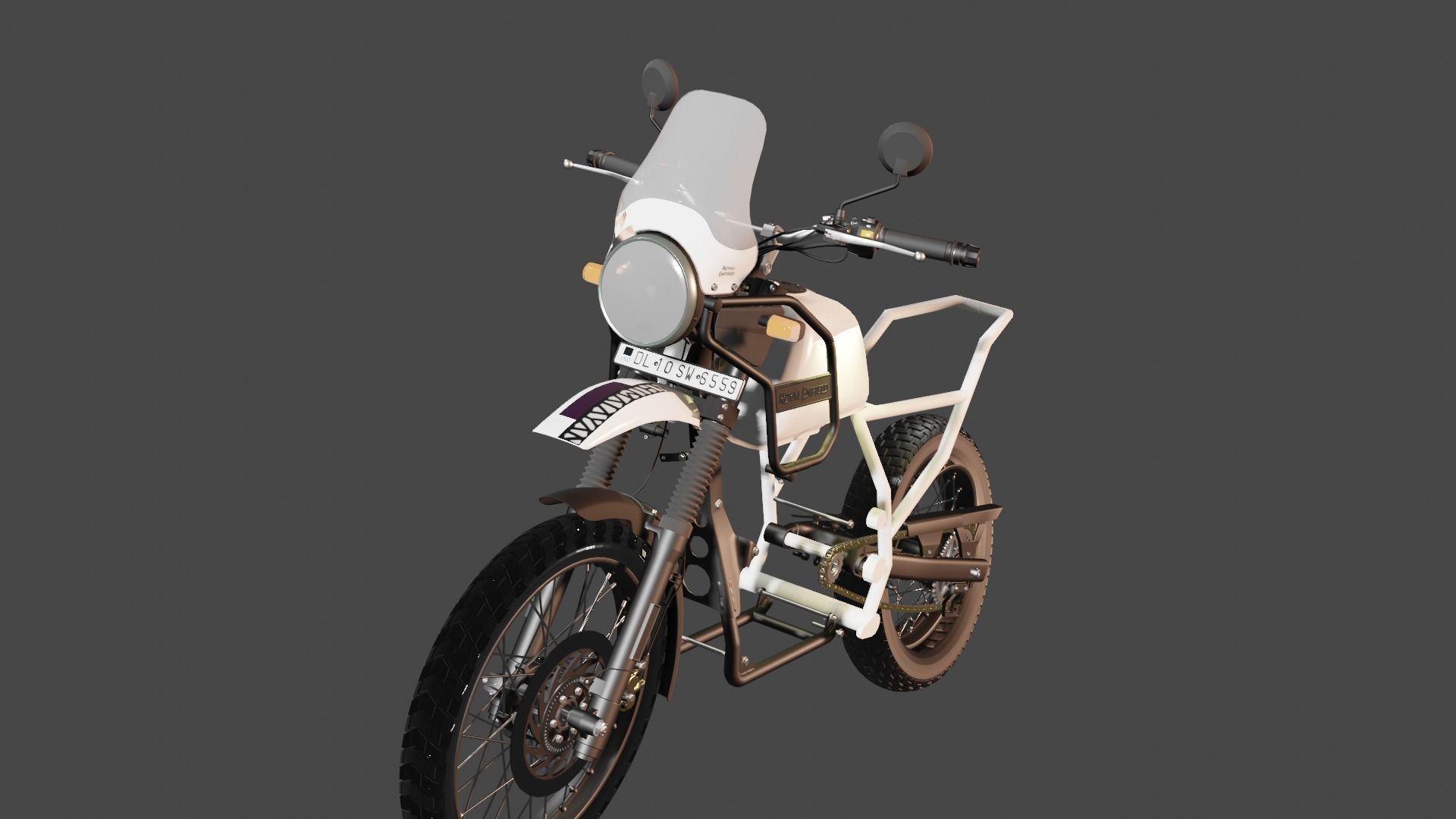 royal enfield 3d model  3D model_2