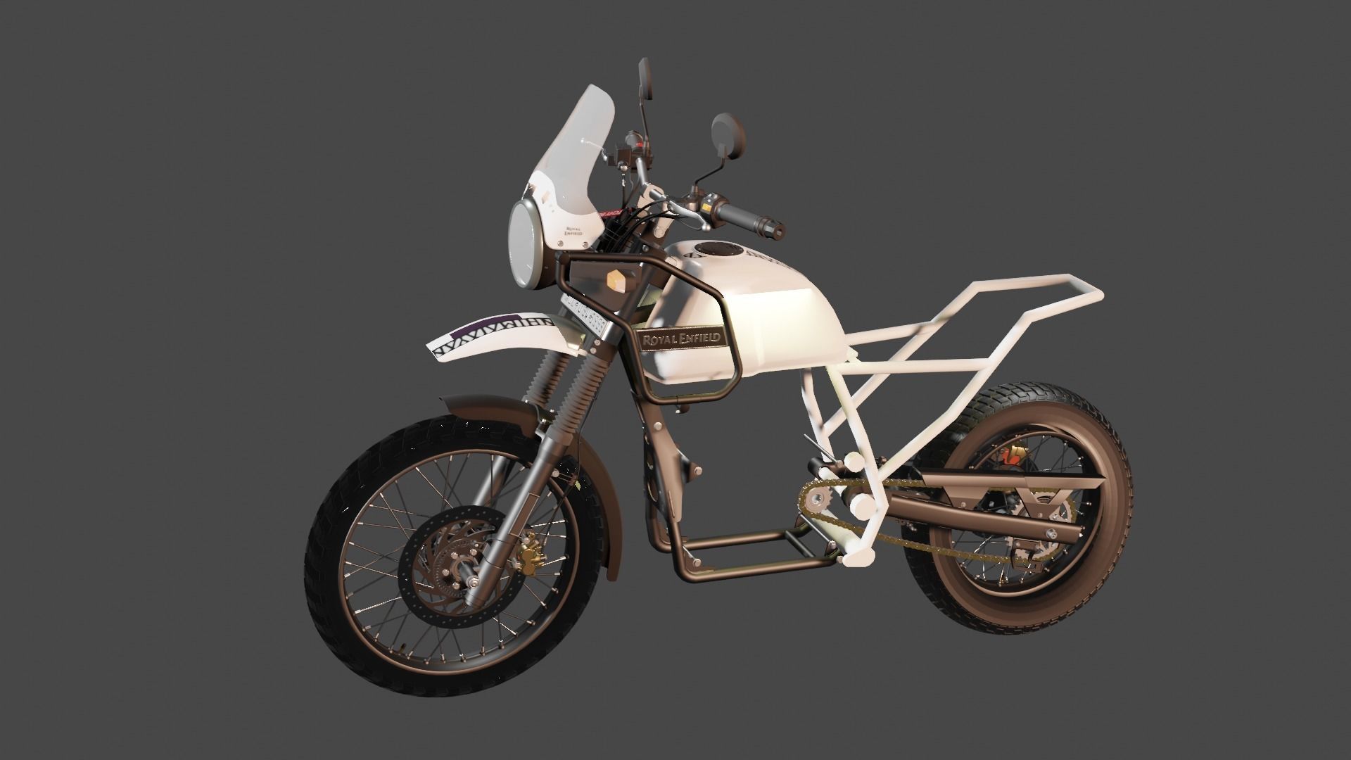 royal enfield 3d model  3D model_1