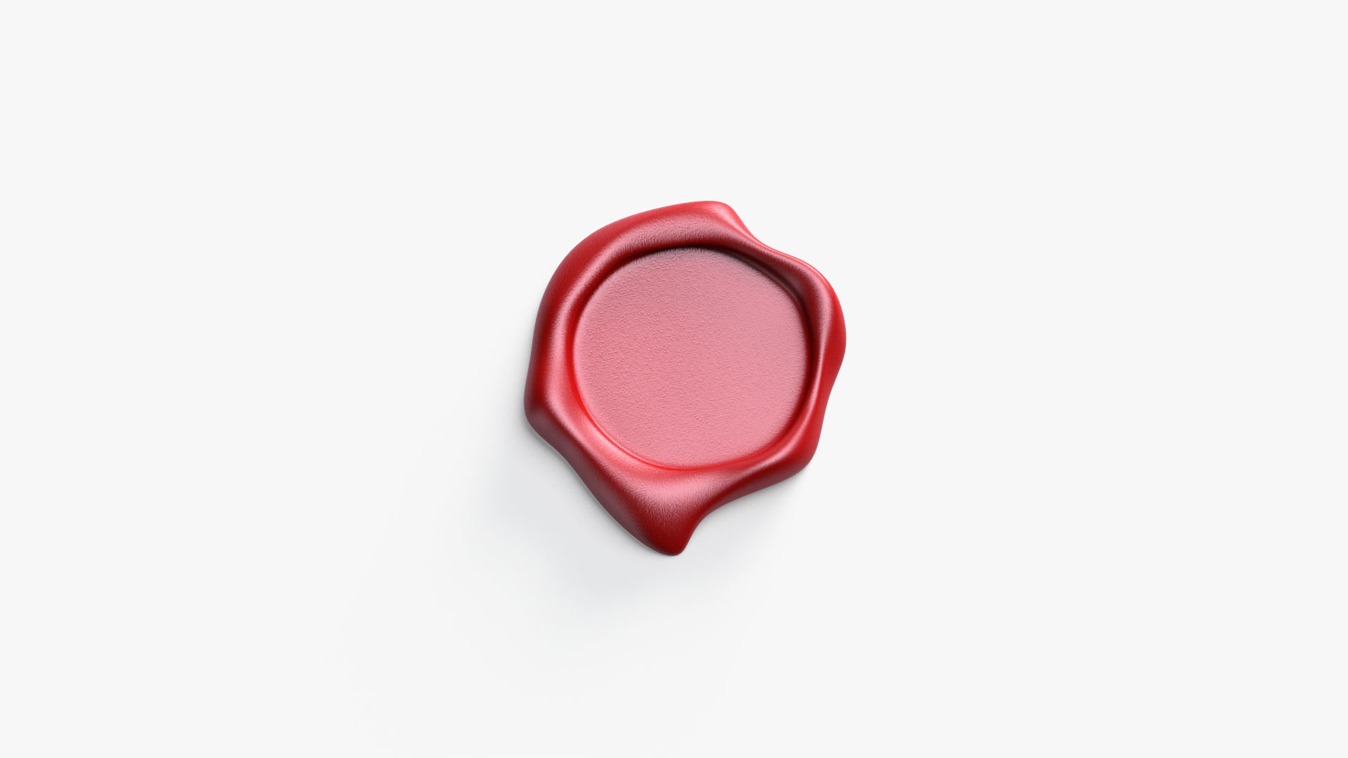 Wax Stamp Low-poly 3D model_1