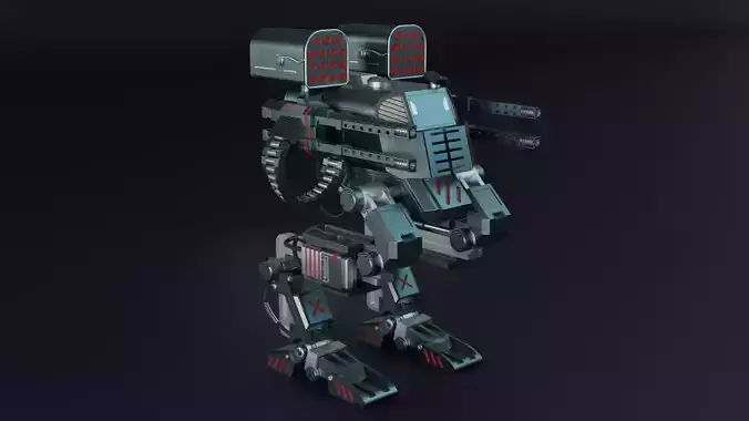 Assault robot model 3D model