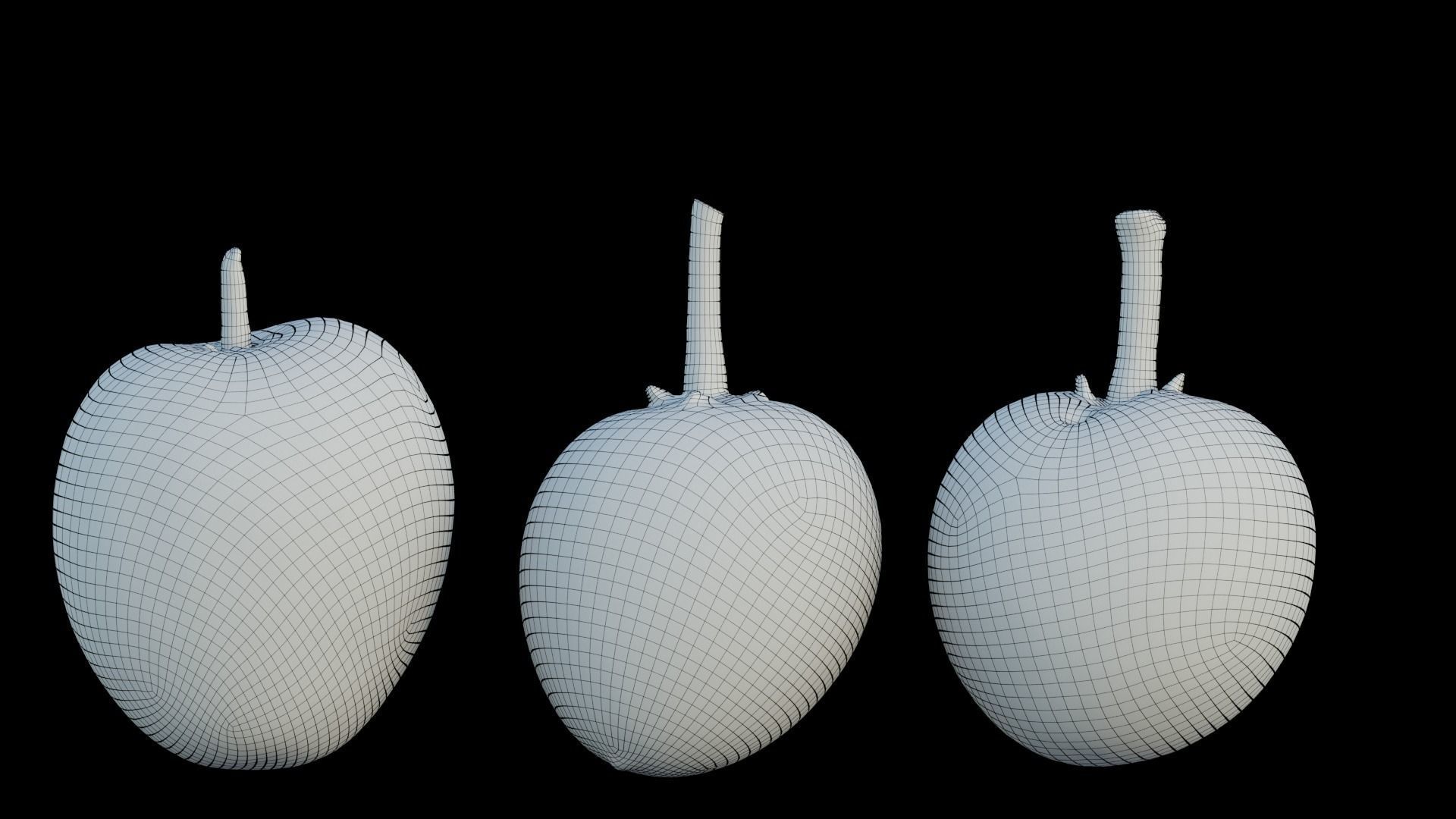 Sapote two mangoes 3D model_8