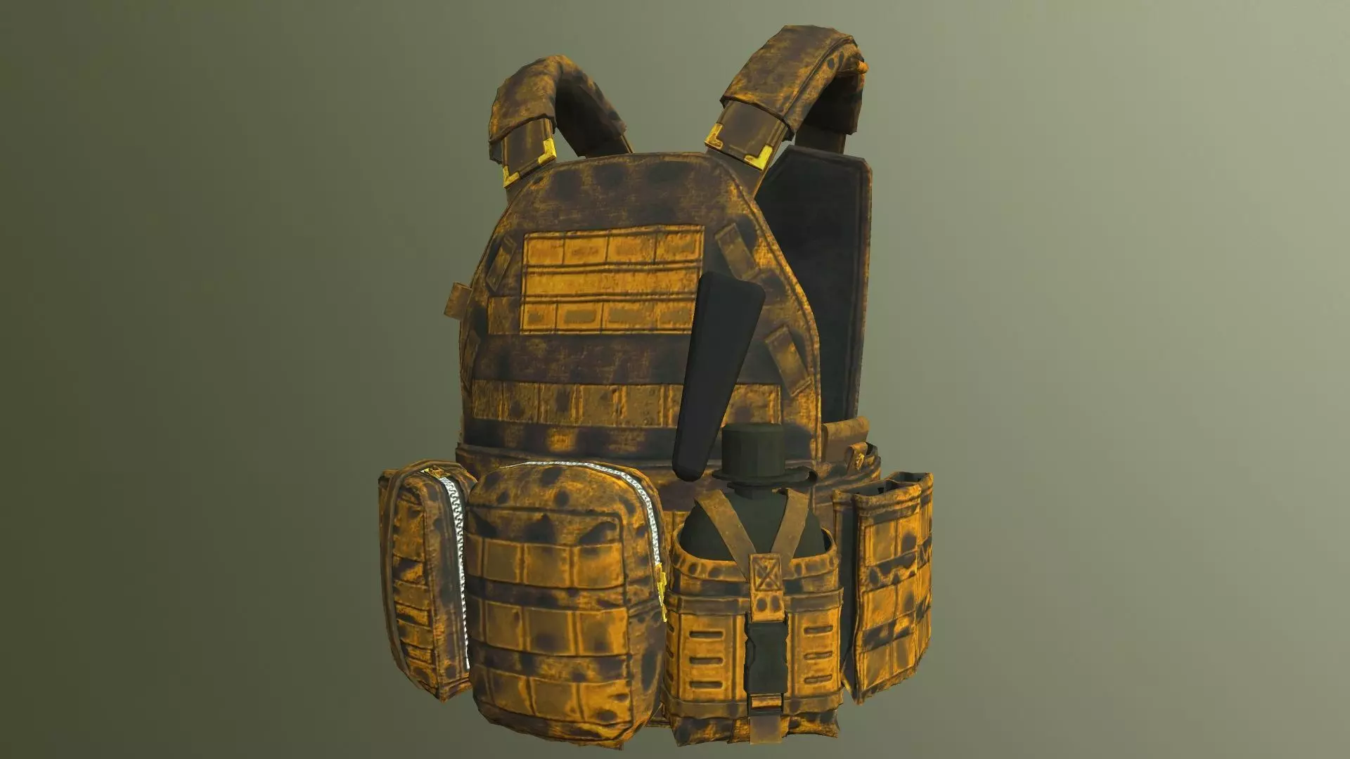 MILITARY VEST PBR Low-poly 3D model