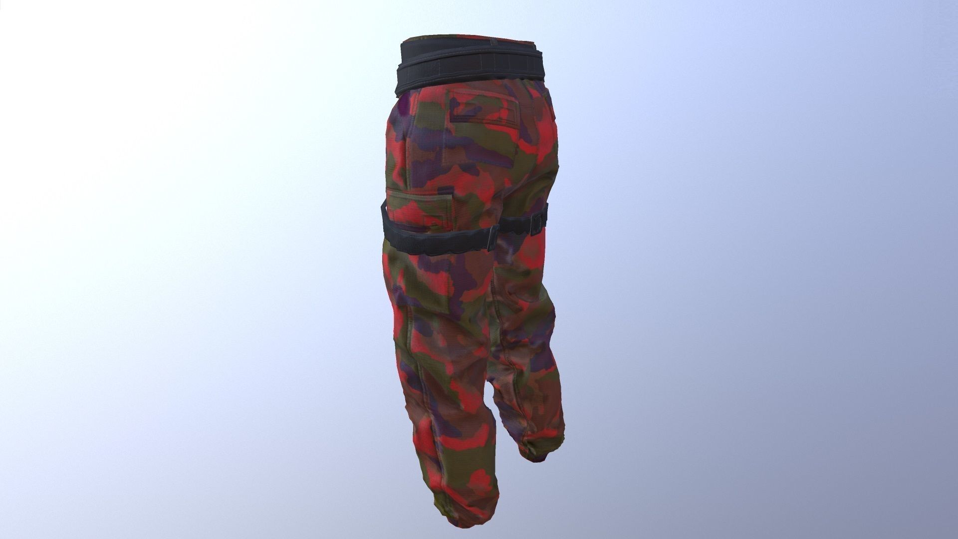 MILITARY PANTS PBR Low-poly 3D model_7