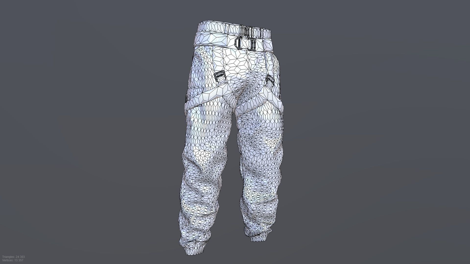 MILITARY PANTS PBR Low-poly 3D model_2