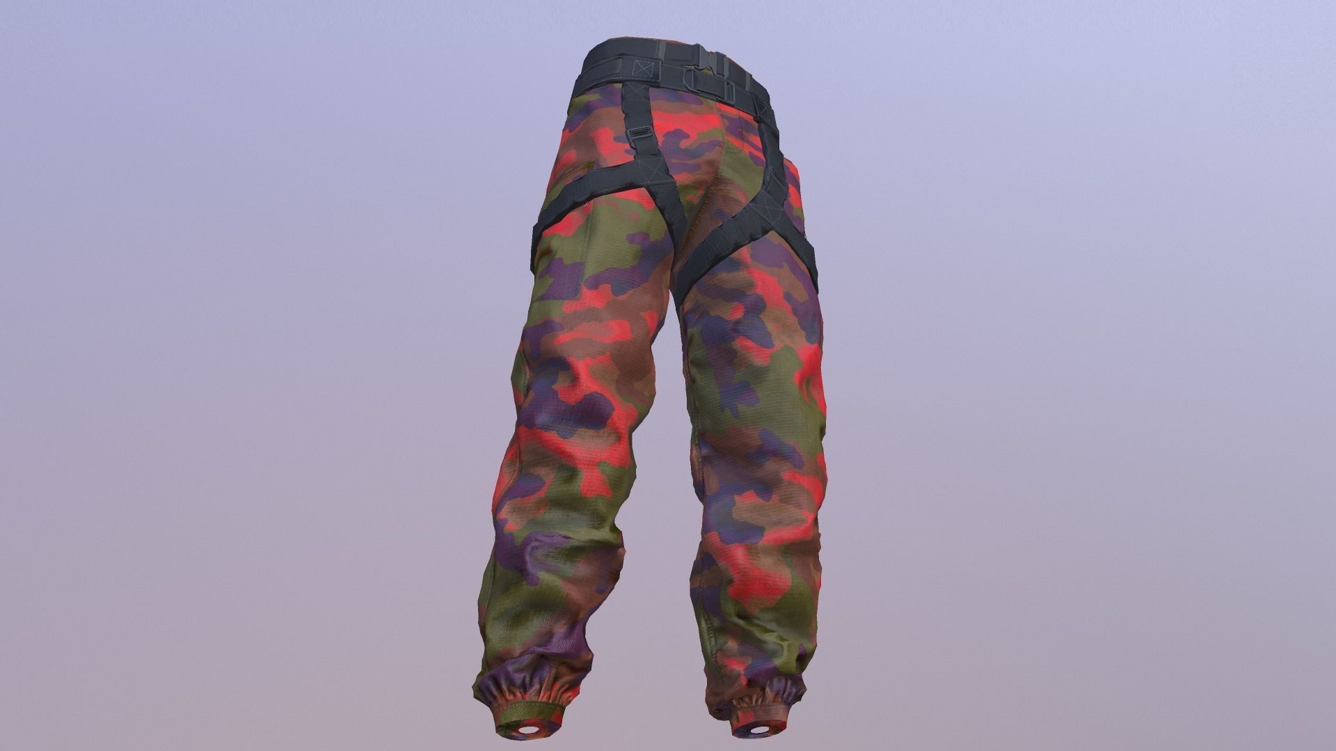 MILITARY PANTS PBR Low-poly 3D model_9