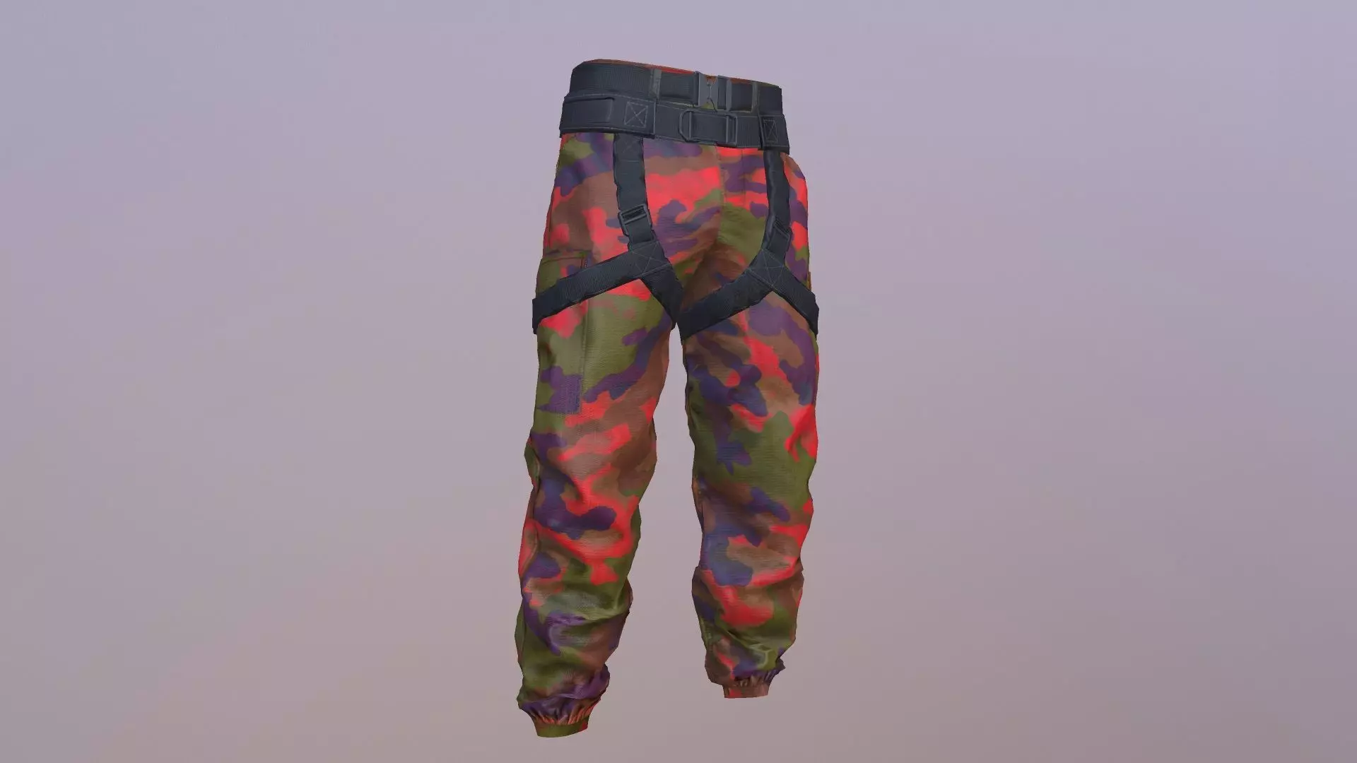 MILITARY PANTS PBR Low-poly 3D model_0