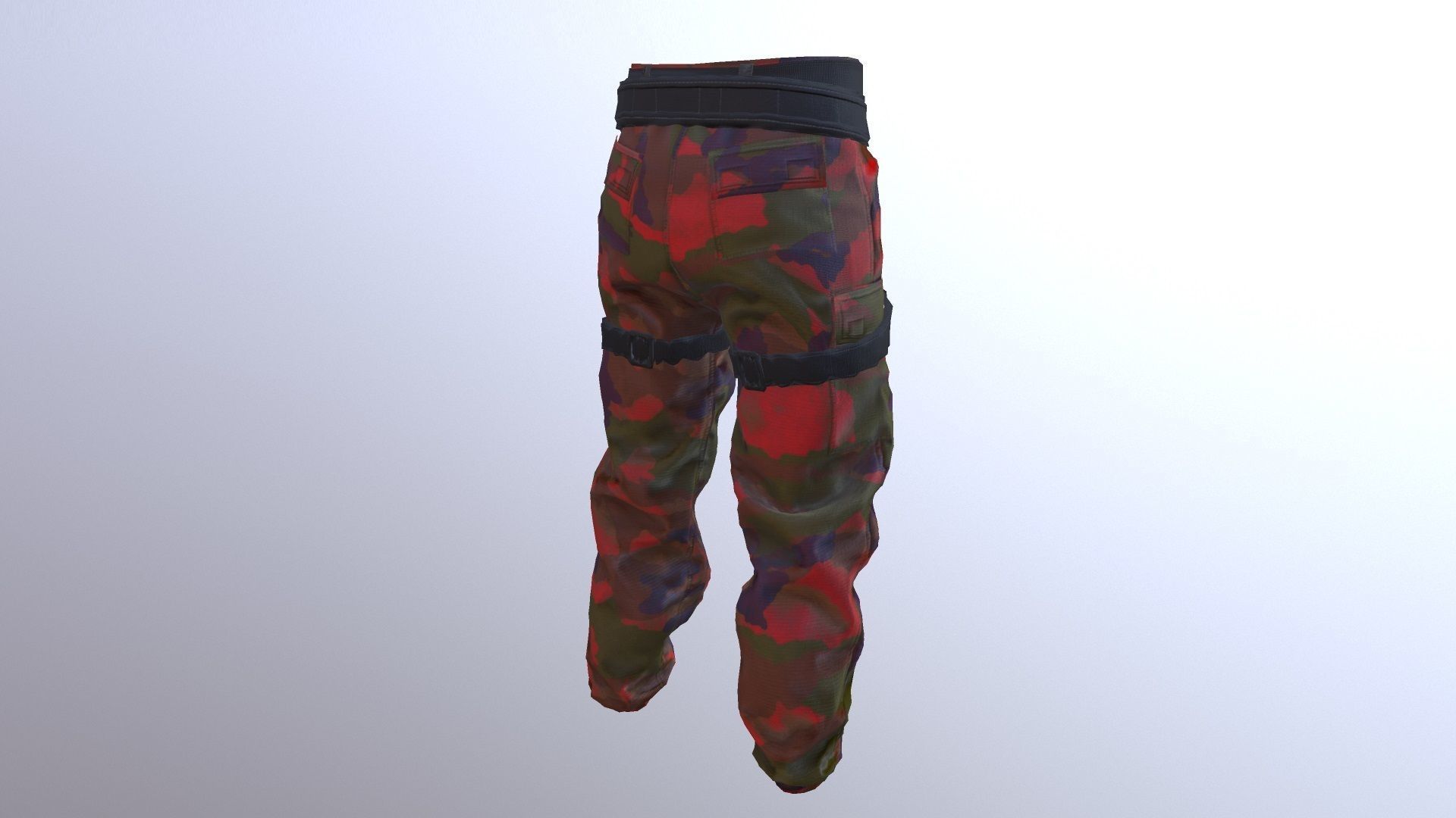 MILITARY PANTS PBR Low-poly 3D model_5