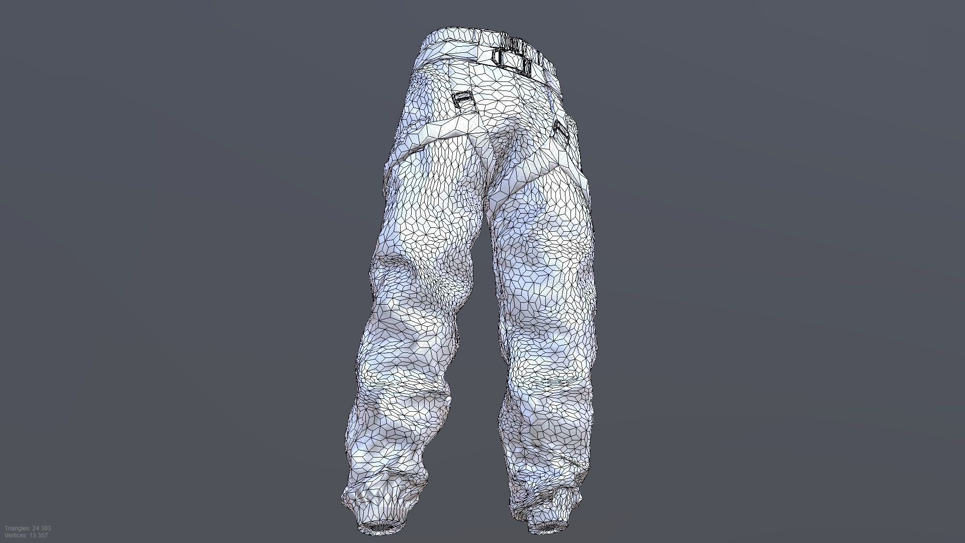 MILITARY PANTS PBR Low-poly 3D model_10