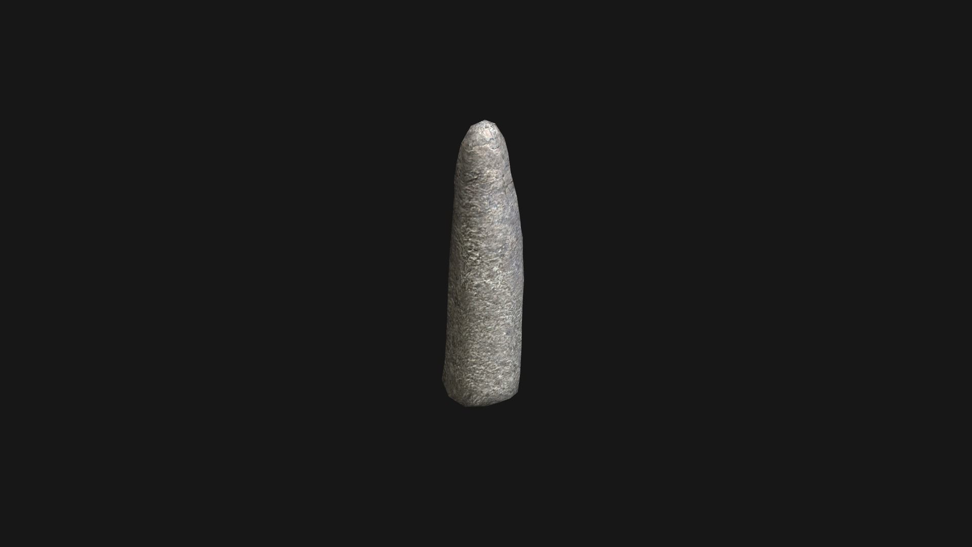 Obelisk Set - White Stone Low-poly 3D model_6