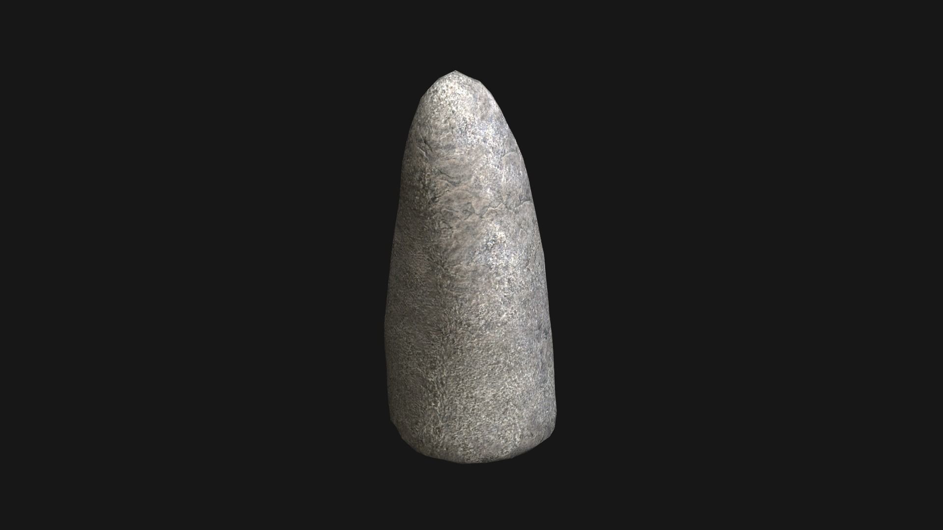 Obelisk Set - White Stone Low-poly 3D model_5