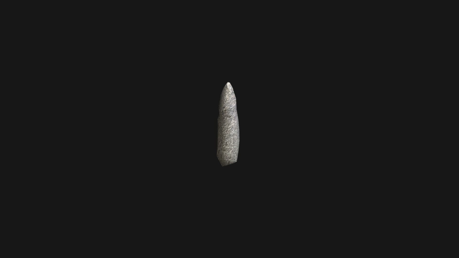 Obelisk Set - White Stone Low-poly 3D model_8