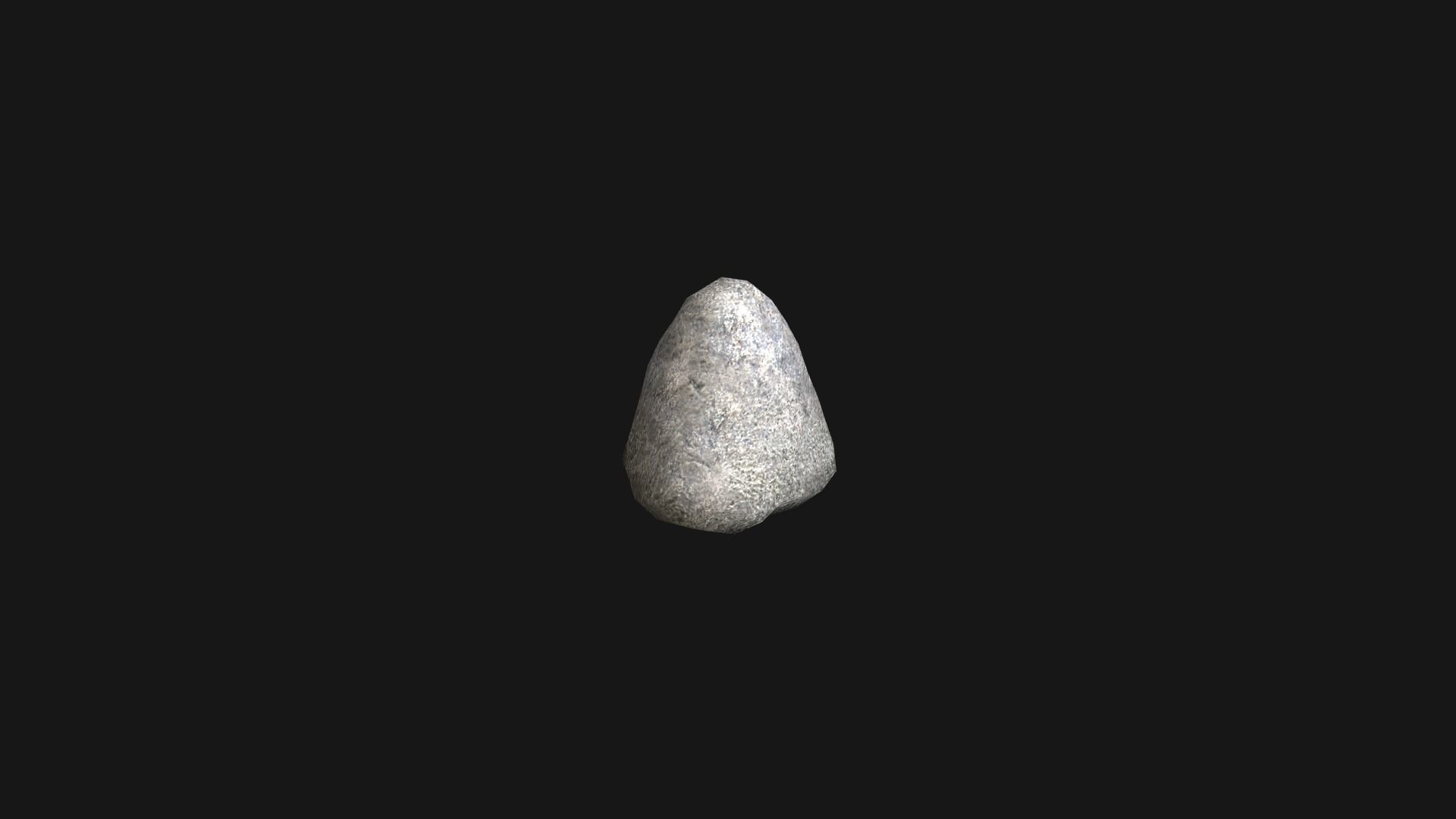 Obelisk Set - White Stone Low-poly 3D model_9