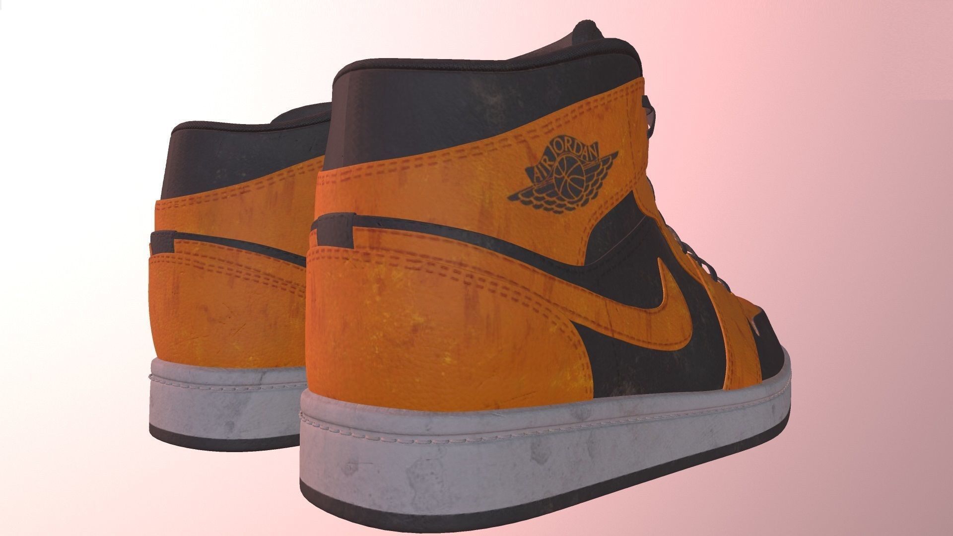 NIKE AIR JORDAN 1 SHOES PBR Low-poly 3D model_5