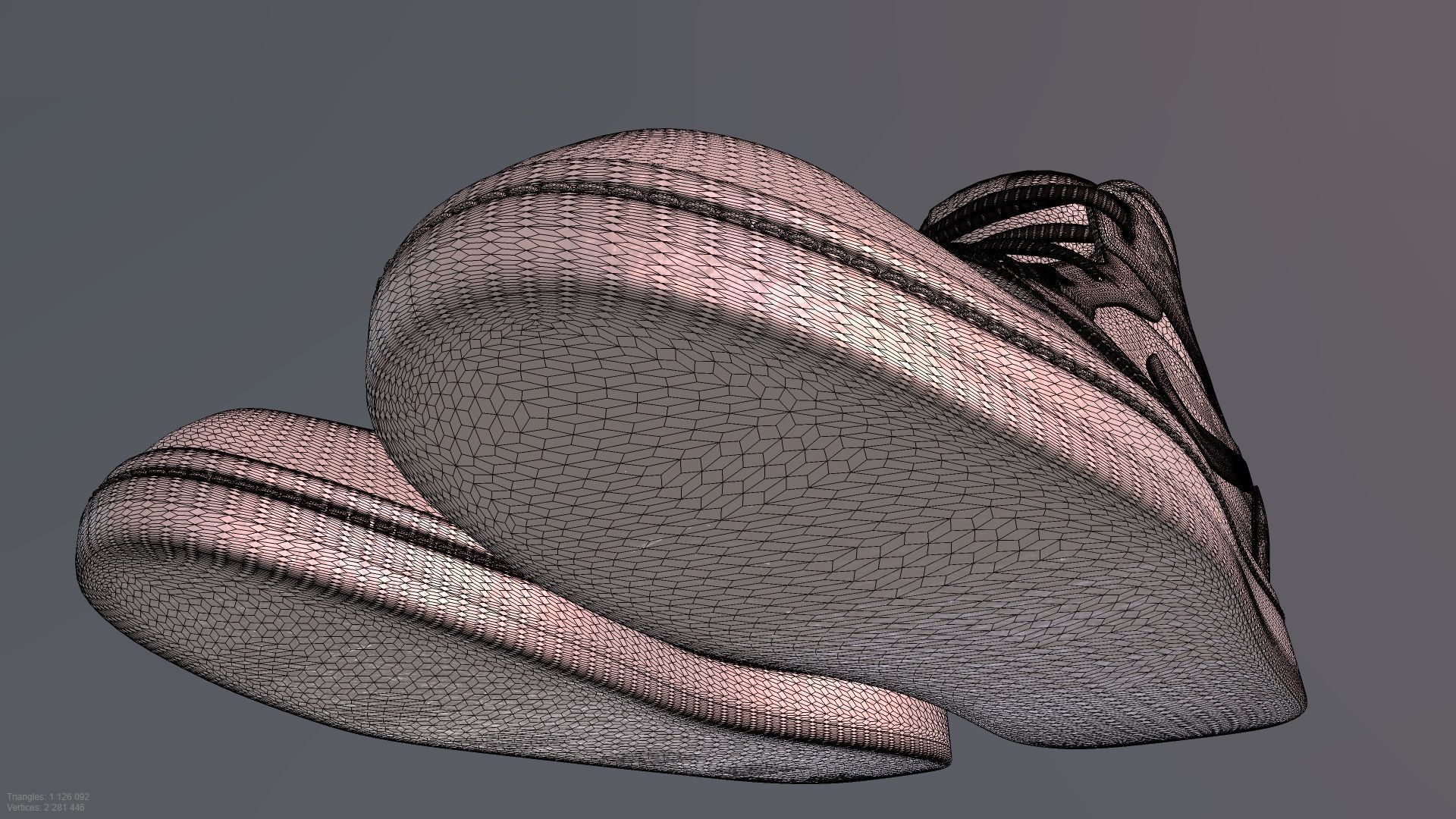 NIKE AIR JORDAN 1 SHOES PBR Low-poly 3D model_10