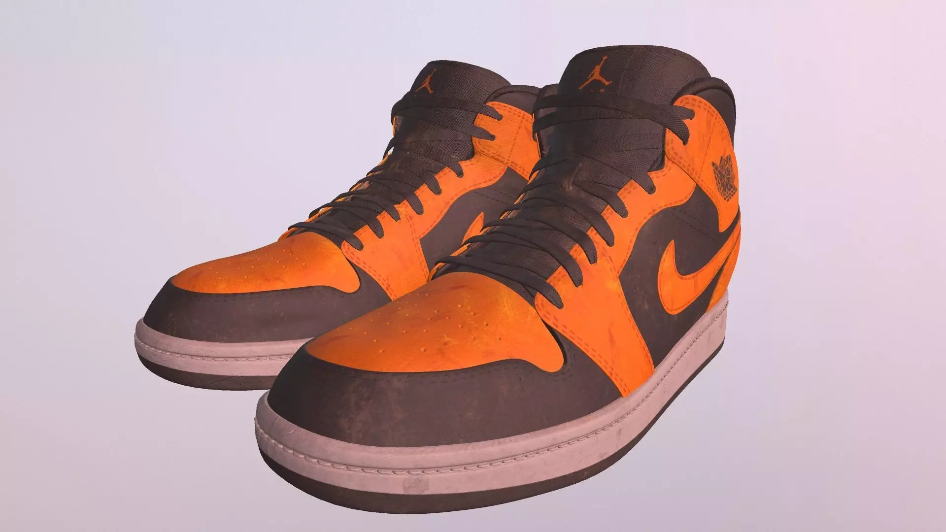 NIKE AIR JORDAN 1 SHOES PBR Low-poly 3D model_0